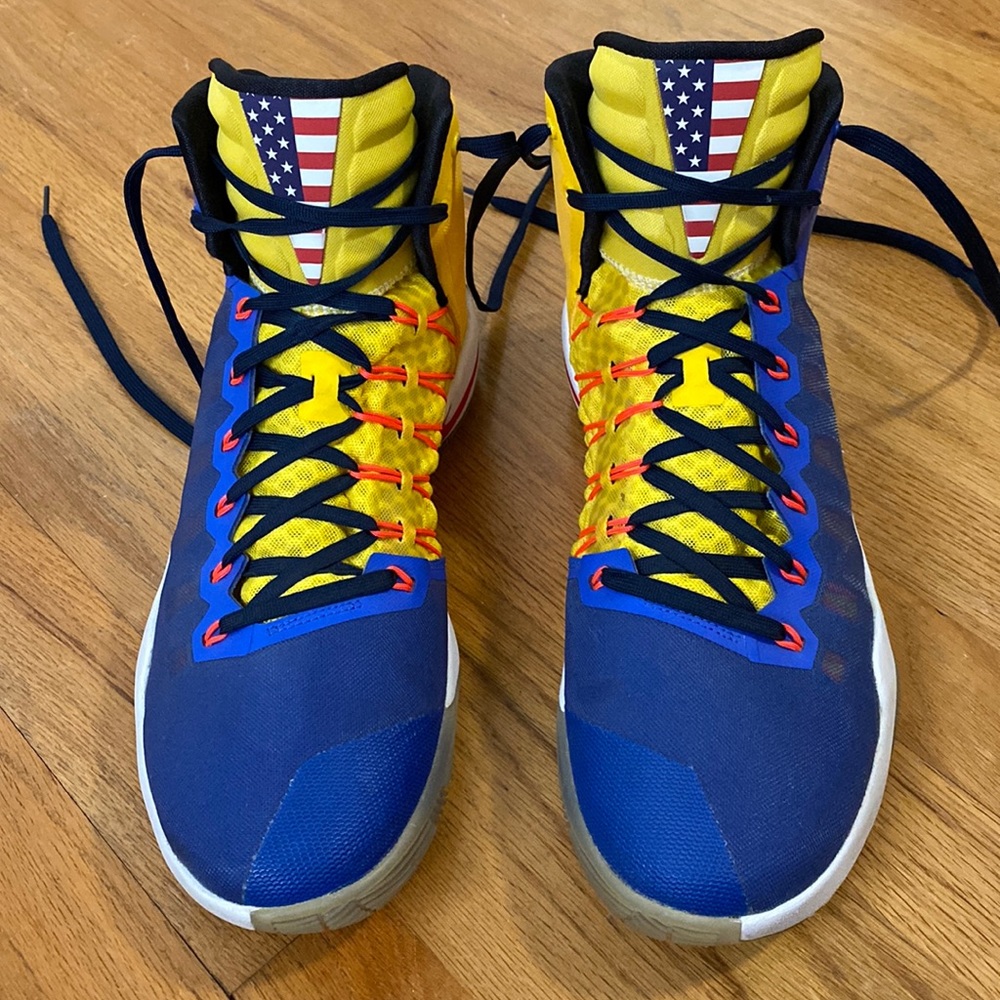 NIKE ID Custom Hi-Top Sneakers-Size 12.5